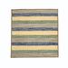 Blue/Green 96 x 96 x 0.5 in Area Rug - Bungalow Rose Square Simay Striped Machine Woven Indoor/Outdoor Area Rug in Blue/Brown/Green | Wayfair