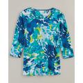 Blair Women's Haband Women’s 3/4-Sleeve Print Artista Knit Top - Multi - 3X - Womens