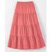 Blair Women's Haband Women’s Jersey-Knit Tiered Midi Skirt - Pink - XL - Petite