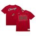 Men's Mitchell & Ness Red Chicago Bulls Hardwood Classics Team OG 2.0 Premium Vintage Logo T-Shirt