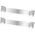 Triani 2Pcs 8 inch Stainless Steel Griddle Spatula Holder BBQ Spatula Rack Grill Barbecue Tool Hold Rack Accessories for Chef Flat Top Griddle and Other Grill Griddles(Silver)