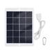 Shinysix Portable Solar Panel Charger for Camping Waterproof 3W 5V Solar Panel USB Interface for Mobile Phones Fans LED Light Home Monitor Camera