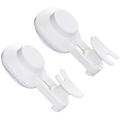 2 Pcs Vacuum Suction Cup Hook Heavy Duty Clothes Rack Reusable Shower Hook Suck Cup Wreath Hanger Kitchen Wall Hanger