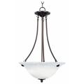 -3 Light Invert Bowl Pendant in Transitional Style-16 inches Wide By 24.5 inches High-Oil Rubbed Bronze Finish Bailey Street Home 93-Bel-596848
