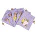 5 Pcs Candy Bags Purse Bags for Storage Reusable Linen Pouches Cotton Drawstring Bags Cotton Linen Embroidery Bag Storage Bags Purple Polyester Cotton Linen