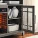 55 inch TV Media Stand with Electric Fireplace KD Inserts Heater