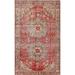 Red Distressed Bakhtiari Persian Vintage Area Rug Handmade Wool Carpet - 5'10"x 10'0"