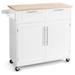 Kitchen Island Cart Rolling Storage Trolley Cart Home and Restaurant Serving Utility Cart with Drawers, Cabinet