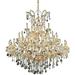 41 Light Chandelier-54 inches Tall and 52 inches Wide-Clear Crystal Color-Gold Finish Bailey Street Home 390-Bel-5047931