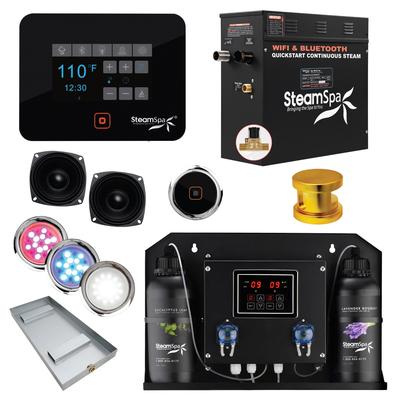 SteamSpa BKT750-ADP Black Series WiFi and Bluetooth 7.5KW Quickstart