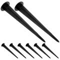 8 Pcs Solar Lights Outdoor Pathway Lamps Spike Stakes for Outdoor Lights Garden Ground Accessories Rod Insertion Outdoor Aluminum