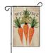 Happy Easter Day Garden Flag Linen Welcome Flag Easter Carrot Polka Dot Welcome Spring House Flag Vertical Double Sided Welcome Flag for Home Holiday Gift 12.5 Ã—18 in.