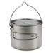 Lixada Outdoor Cookware Pot Portable Pot Portable Pot Lid Jar Portable Canister Portable Canister Lid mewmewcat Cup 1600ml Jar Portable