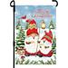 Christmas Garden Flags Christmas Flags Double Sided Christmas House Flags 12.5 x 18 Inch Double Thickness Burlap Outdoor Winter Garden Flags for Christmas Winter Garden and Home Decoratio