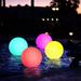 Nightlight Glowing Floating Ball Light LED Pool Light Floating Pool Lights for Swimming Pool Floating Lights LED Swimming Pool Lights Cordless Remote Control White LED or Child