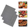 Tiitstoy 3Pcs Bbq Mesh Grill Mats Reusable Non-Stick Grill Mat for Charcoal Gas Electric Grills Heat Resistant Barbecue Mat Vegetables Grilling Pouches Grill Accessories Bbq Tools 12X16Inch