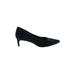 Banana Republic Heels: Slip-on Kitten Heel Minimalist Black Solid Shoes - Women's Size 6 1/2 - Pointed Toe