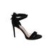 Gianni Bini Heels: Black Print Shoes - Women's Size 10 - Open Toe