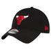 Men's New Era Black Chicago Bulls Team 2.0 9TWENTY Adjustable Hat