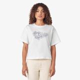 Dickies Women's Floral Graphic Boxy T-Shirt - White Size L (FS304)