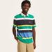 Nautica Men's Sustainably Crafted Classic Fit Striped Rugby Polo Stellar Blue Heather, 3XL