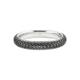 Fingerring BRUNO BANANI "Schmuck Geschenk Silber 925 Damenring black-white" Fingerringe Gr. 53, Silber 925 (Sterlingsilber), 3,6 mm, silberfarben (silberfarben, schwarz, schwarz) Damen Fingerringe