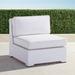 Set of 2 Palermo Center Chairs with Cushions in White Finish - Solid, Special Order, Vista Boucle Alabaster, Standard - Frontgate