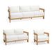 Porticello Seating Replacement Cushions - Sofa, Solid, Rumor Stone - Frontgate