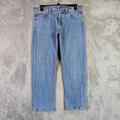 Levi's Jeans | Levis 501 Jeans Men 33 Blue Straight Light Wash Denim Button Fly Pants 33x29 | Color: Blue | Size: 33