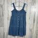 Levi's Dresses | Levi's Denim Chambray Sun Dress Tiered A Line Cotton Blue Nwt Size Medium | Color: Blue | Size: M