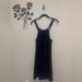 Nine West Dresses | Nine West Black Mod Mini Swing Dress Adjustable Halter Neckline Size Large | Color: Black | Size: L
