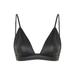 Free People Intimates & Sleepwear | Free People Intimately Bra Women Xs Black Satin Silky Triangle Casual Non Padded | Color: Black | Size: Xs