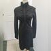 Athleta Dresses | Athleta Gondola Long Sleeve 1/4 Zip Sweater Dress Fair Isle Gray/Black M | Color: Black/Gray | Size: M