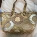 Coach Bags | Coach Pieced Patchwork Carly Tote Handbag F16180 | Color: Gold/Silver | Size: Os