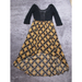 Free People Dresses | Free People Dress 8 Medium Black Lace Mesh High Low Boho Lonesome Dove | Color: Black/Yellow | Size: 8