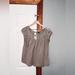 American Eagle Outfitters Tops | Ae Light Brown Lace T-Shirt | Color: Brown | Size: M