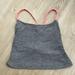 Lululemon Athletica Tops | Grey Lulu Tank With Coral Straps | Color: Gray/Pink | Size: 6