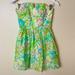 Lilly Pulitzer Dresses | Lilly Pulitzer Richelle Strapless Dress Elephant Ears Size 0 | Color: Green | Size: 0