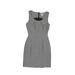 H&M Casual Dress - A-Line: Gray Solid Dresses - Women's Size 2