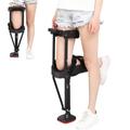 Adjustable Non-Slip Hand Free Knee Crutch, Single Leg Telescopic Walker, Height Adjustable Anti-Slip Crutches Knee Walker, Elderly Rehabilitation Equipment Walker
