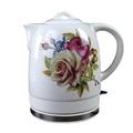 Ceramic Electric Kettle Cordless Water Tea jug, Tea jug-retro 1.8L Jug, 1200w Water Fast for Tea, Coffee, Soup, Oatmeal-removable Base, voluntary Power Off,boil Dry Protection-White interesting