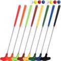 Hiboom 8 Pack Junior Golf Putter Bulk Putter for Left and Right Handed Golfers with 8 Practice Golf Balls for Ages 9-12 13-15 Teenagers Adult (25 Inch)