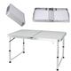 Zentoy Aluminium Folding Camping Picnic Table Adjustable Height Garden Table for Outdoor Indoor Party,120cm surprise gift