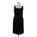 Anne Klein Casual Dress - Sheath: Black Solid Dresses - Women's Size 8 Petite