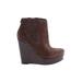 MICHAEL Michael Kors Wedges: Brown Print Shoes - Women's Size 6 - Round Toe