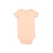 Carter's Short Sleeve Onesie: Orange Print Bottoms - Size 12 Month