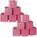 Latitude Run® Set of 6 Collapsible Fabric Cubes, 13" Storage Bins - Brown in Pink | 13 H x 13 W x 13 D in | Wayfair