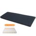 Latitude Run® 3” Thickness Eggshell Foam Massage Breathable 50D High-Resilience Functional Bench Outdoor Cushion in Gray | 3 H x 37 W x 22 D in | Wayfair