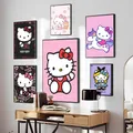 Affiche de dessin animé mignon Hello Kitty affiches HD Kawaii décoration d'intérieur décoration