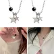 Collier étoile en Zircon mignon pendentif ras du cou Double étoile cadeau d'anniversaire bijoux